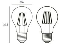 Billede af Design By Us Arbitrary Bulb Ø60 E27 3,5W LED Dimmable H: 10,8 cm - Varm Hvid