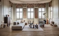 Billede af Ferm Living Rico Lounge Chair Louisiana H: 79 cm - Sand/Black FORUDBESTIL: LEVERINGSTID 11 UGER