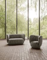 Billede af Ferm Living Rico 2-Seater Sofa Louisiana B: 150 cm - Sand/Black 