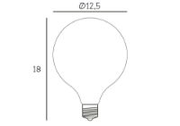 Billede af Design By Us Globe Bulb Ø125 E27 3,5W LED Dimmable H: 17,6 cm - Varm Hvid