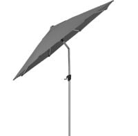 Billede af Cane-line Outdoor Sunshade Parasol M. Tilt Ø: 300 cm - Anthracite M. Parasolfod M. Hjul - Matt Grey Granite 