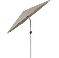 Billede af Cane-line Outdoor Sunshade Parasol M Tilt Ø: 300 cm - Taupe M/ Parasolfod M Hjul 54 x 54 cm - Slate Black 