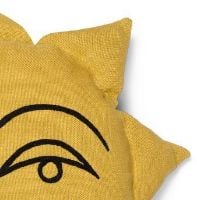 Billede af Ferm Living Sun Cushion Ø: 35 cm - Yellow OUTLET