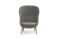 Billede af Normann Copenhagen Hyg High Loungestol SH: 40 cm - Camden/Eg