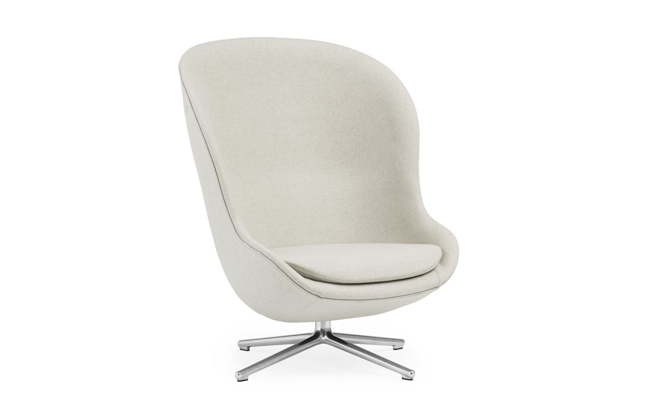 Billede af Normann Copenhagen Hyg High Loungestol SH: 40 cm - Upminster/Aluminium