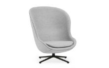 Billede af Normann Copenhagen Hyg High Loungestol SH: 40 cm - Partner/Sort Aluminium