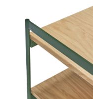 Billede af Hübsch Jaunty Side Table H: 45 cm - Green/Natural 
