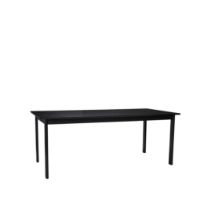 Billede af Hübsch Dapper Dining Table Square L: 195 cm - Black 