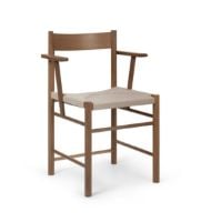 Billede af Brdr. Krüger F Chair Armrest SH: 45 cm - Fumed Oak / Webbing