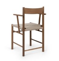 Billede af Brdr. Krüger F Chair Armrest SH: 45 cm - Fumed Oak / Webbing