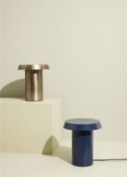 Billede af Hübsch Keen Table Lamp H: 22 cm - Dark Blue 