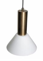 Billede af Hübsch Contrast Ceiling Light Ø: 25 cm - Burnished Brass 