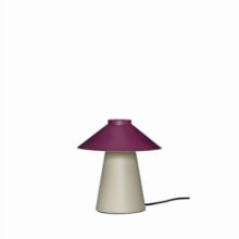 Billede af Hübsch Chipper Table Lamp H: 26 cm - Sand/Burgundy 
