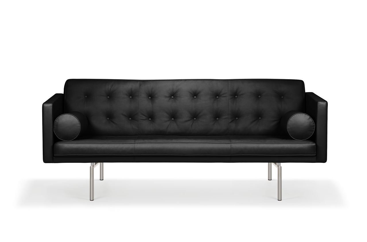 Billede af DUX Ritzy 3 Pers. Sofa L: 210 cm - Chrome/Naturale Schwartz