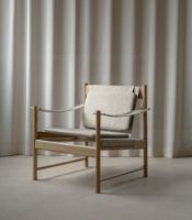 Billede af Brdr. Krüger HB Lounge Chair SH: 56,6 cm - Olieret Eg/Canvas 