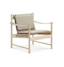 Billede af Brdr. Krüger HB Lounge Chair SH: 56,6 cm - Hvidolieret Ahorn/Canvas 