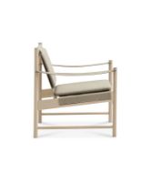 Billede af Brdr. Krüger HB Lounge Chair SH: 56,6 cm - Hvidolieret Ahorn/Canvas 