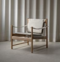 Billede af Brdr. Krüger HB Lounge Chair SH: 56,6 cm - Olieret Kirsebær/Canvas 