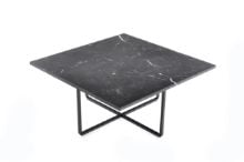 Billede af OX Denmarq NINETY MEDIUM Table 80x80x35 cm - Black Powder Coated Steel/Black Marquina