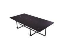 Billede af OX Denmarq NINETY LARGE Table 120x60x40 cm - Black Powder Coated Steel/Black Marquina