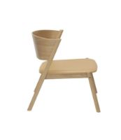 Billede af Hübsch Oblique Lounge Chair Seat H: 75 cm - Natural 