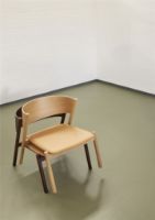 Billede af Hübsch Oblique Lounge Chair Seat H: 75 cm - Dark Brown 