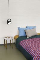 Billede af Hübsch Twist Bedspread Stripe 260x260 cm - Petrol/Multicolour 