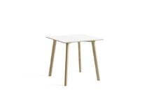 Billede af HAY CPH Deux 210 Table 75x75x73 cm - Untreated Solid Beech/Pearl White Laminate