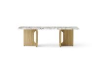 Billede af Audo Copenhagen Androgyne Lounge Table 120x45 cm - Natural Oak / Calacatta Viola