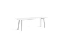 Billede af HAY CPH Deux 215 Bench 140x35x45 cm - Pearl White Lacquered Solid Beech/Pearl White Laminate