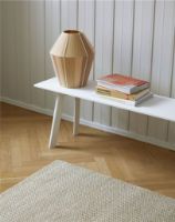 Billede af HAY CPH Deux 215 Bench 140x35x45 cm - Pearl White Lacquered Solid Beech/Pearl White Laminate