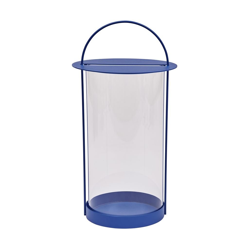 Billede af OYOY Maki Lantern Large H: 48 cm - Optic Blue 