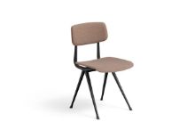Billede af HAY Result Chair Full Upholstery SH: 46 cm - Black Powder Coated Steel/Canvas 356