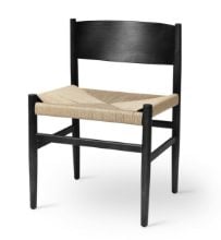 Billede af Mater Nestor Sidechair SH: 44 cm - Black Beech/Natural Paper Cord Seat 