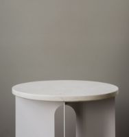 Billede af Audo Copenhagen Androgyne Table Top Ø: 42 cm - Crystal Rose Marble