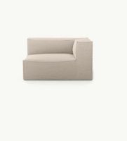 Billede af Ferm Living Catena Sofa Armrest Right Wool Boucle L401 76x138 cm - Natural 