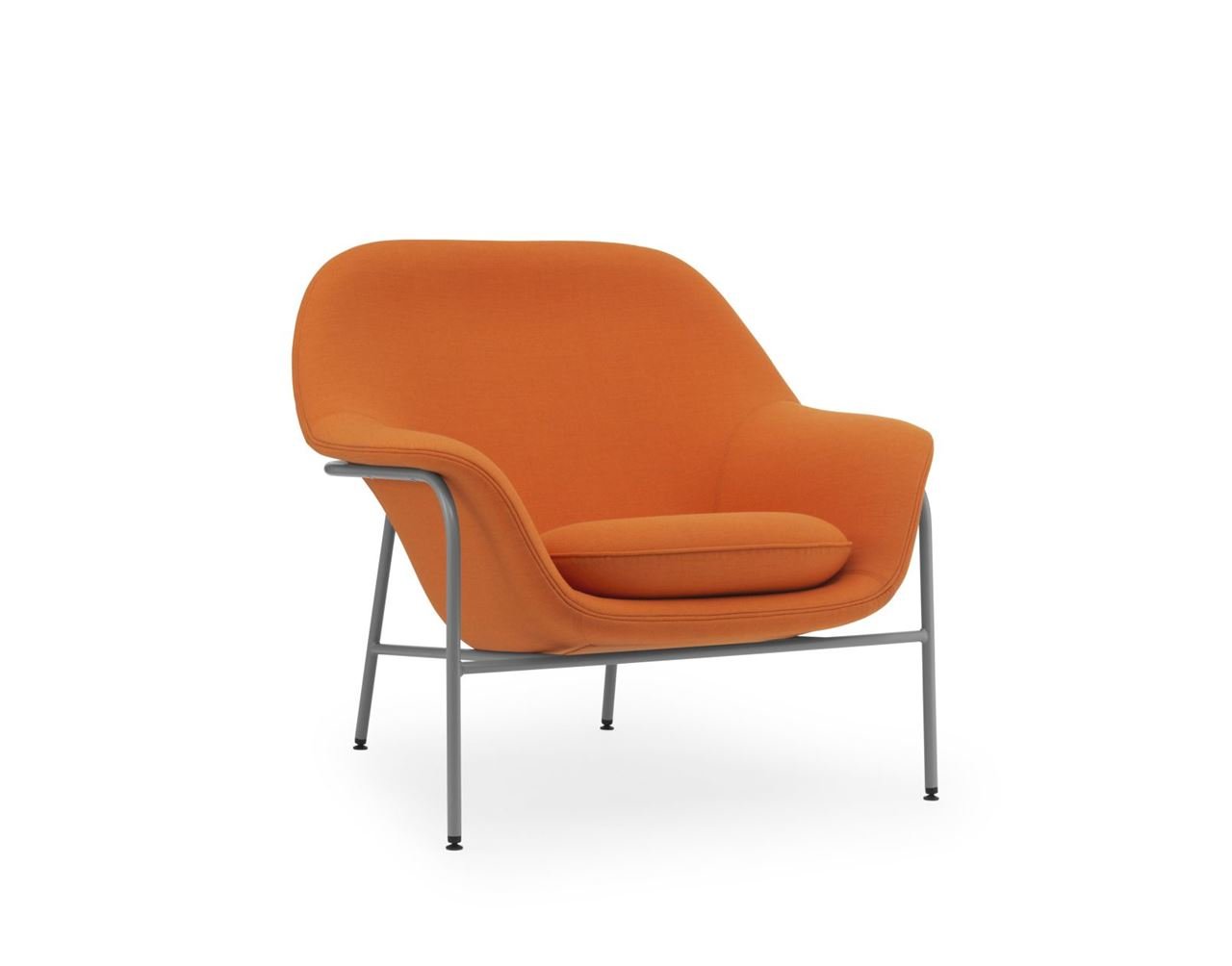 Billede af Normann Copenhagen Drape Lounge Chair Low Steel H: 85 cm - Remix 536
