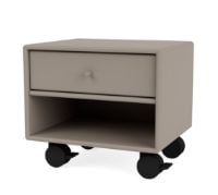 Billede af Montana Selection Dash Sengebord på hjul 35,4x24x30 cm - 141 Truffle / Sort UDSTILLINGSMOD OUTLET