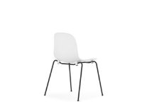 Billede af Normann Copenhagen Form Stol Stabelbar SH: 44,2 cm - Hvid/Sort