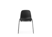 Billede af Normann Copenhagen Form Stol Stabelbar SH: 44,2 cm - Sort/Sort