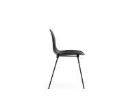 Billede af Normann Copenhagen Form Stol Stabelbar SH: 44,2 cm - Sort/Sort