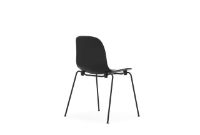 Billede af Normann Copenhagen Form Stol Stabelbar SH: 44,2 cm - Sort/Sort