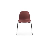 Billede af Normann Copenhagen Form Stol Stabelbar SH: 44,2 cm - Rød/Sort