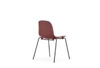 Billede af Normann Copenhagen Form Stol Stabelbar SH: 44,2 cm - Rød/Sort