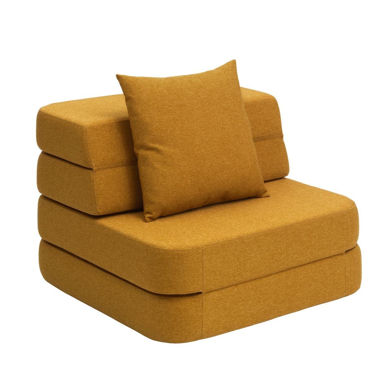 Billede af By KlipKlap KK 3 Fold Sofa Single L: 75 cm - Mustard