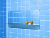 Billede af Normann Copenhagen Horizon Horisontalt Vægspejl L: 80 cm - Rustfrit stål