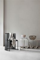 Billede af Kristina Dam Studio Architecture Throw Plaid 130x180 cm - Brushed Cotton Beige/Off White 