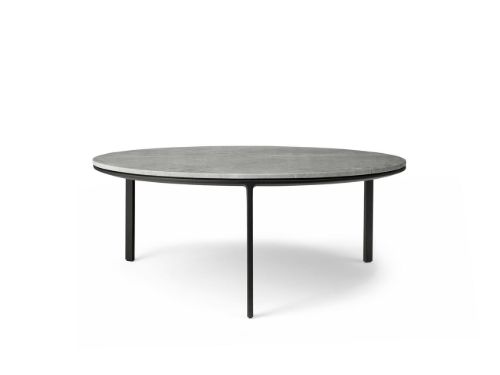Vipp 425 Coffee Table Ø: 90 cm - Marble/Sky Grey