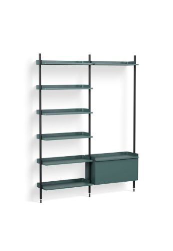 HAY Pier System 152 2 Columns 162x209 cm - PS Blue Steel/Black Anodised Profiles