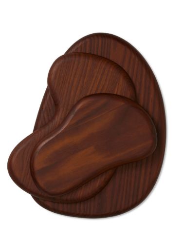 Ferm Living Cairn Cutting Boards Set of 3 - Dark Brown
